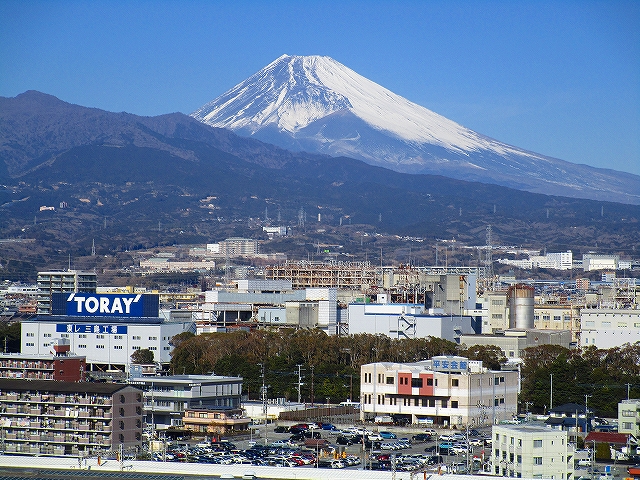 富士山を望む